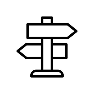 post vektör ince çizgi simgesi