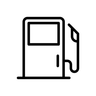 yağ vektörü ince çizgi simgesi