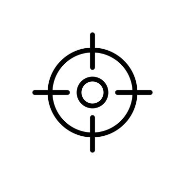 konum vektörü ince çizgi simgesi