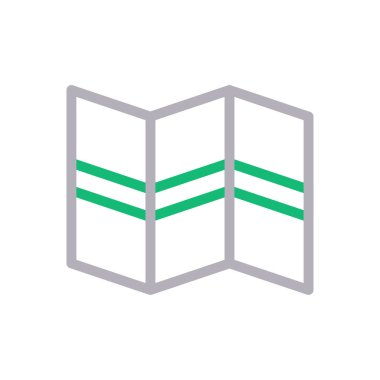 konum vektör renk çizgisi simgesi