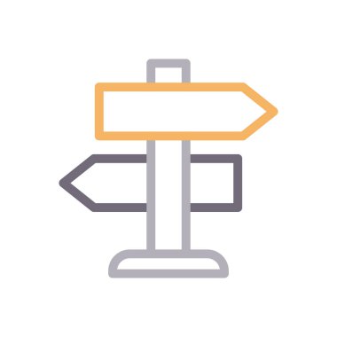 post vektör renk çizgisi simgesi