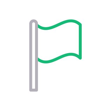 imza vektör renk çizgisi simgesi