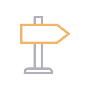 tahta vektör renk çizgisi simgesi