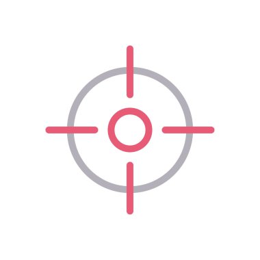 konum vektör renk çizgisi simgesi