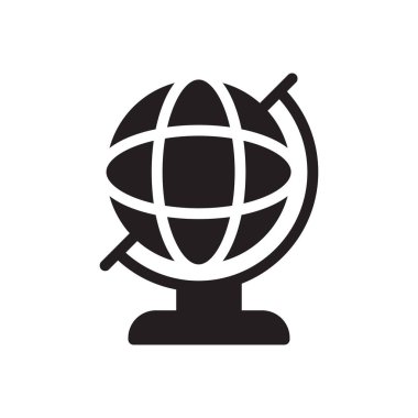 dünya vektör düz simgesi