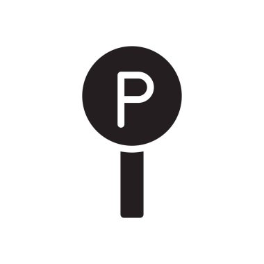 işaret vektörü düz simgesini imzala