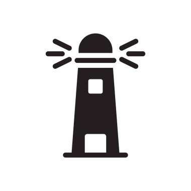 deniz feneri vektör düz simgesi
