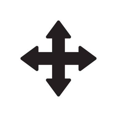 Yön vektör düz simgesi