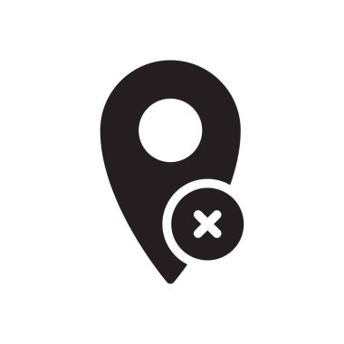 vektör düz simgesini iptal et