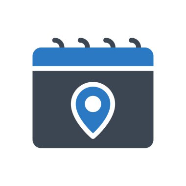 zamanlama vektör renk simgesi