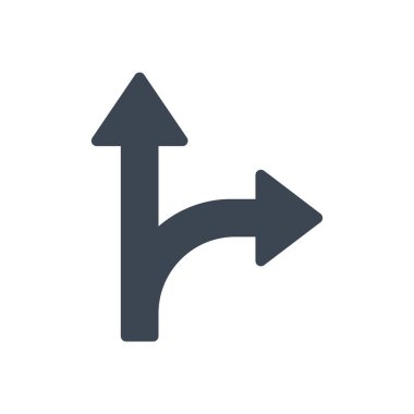 ok vektörü simgesi düz simgesi