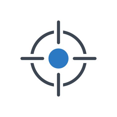 konum vektör renk simgesi