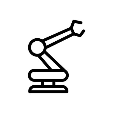 makine vektörü ince çizgi simgesi