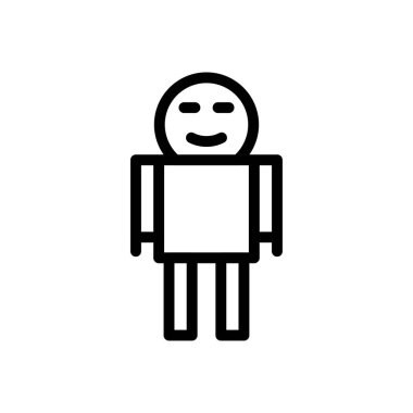 makine vektörü ince çizgi simgesi