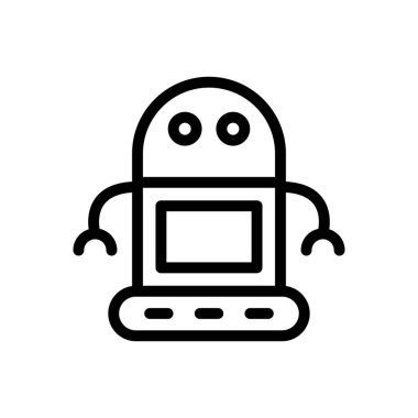 Otomatik vektör ince çizgi simgesi