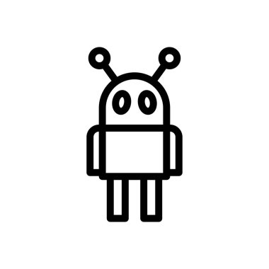 Otomatik vektör ince çizgi simgesi