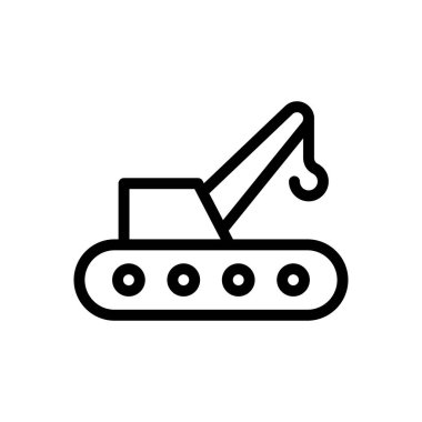 kanca vektör ince çizgi simgesi