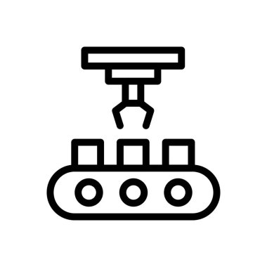 Taşıyıcı vektör ince çizgi simgesi