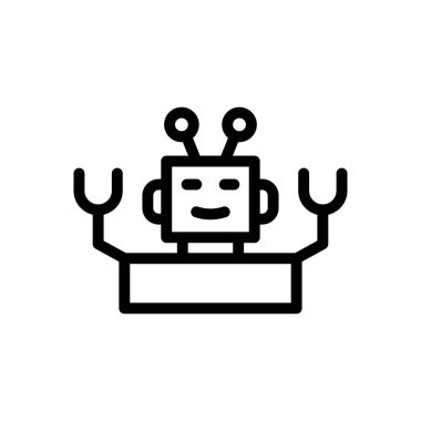 Otomatik vektör ince çizgi simgesi