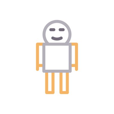 makine vektör renk çizgisi simgesi