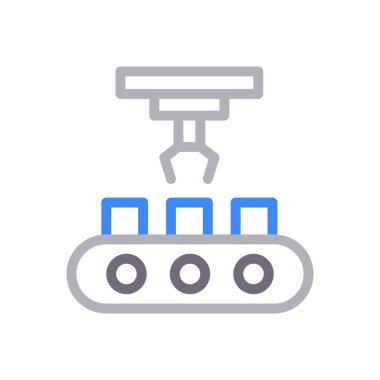 taşıyıcı vektör renk çizgisi simgesi