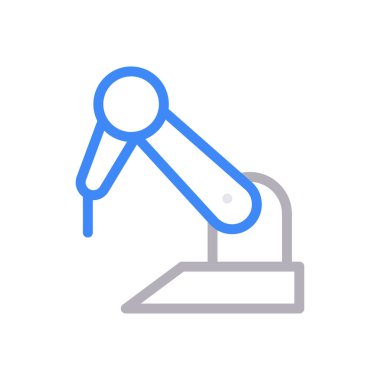 makine vektör renk çizgisi simgesi