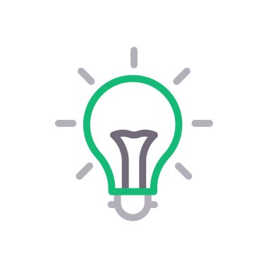 fikir vektör renk çizgisi simgesi