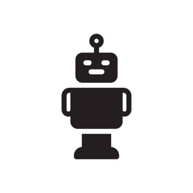 otomatik vektör gylph düz simgesi