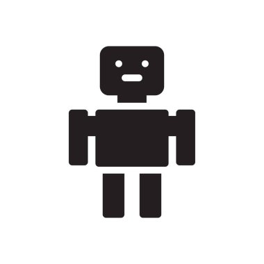 otomatik vektör gylph düz simgesi