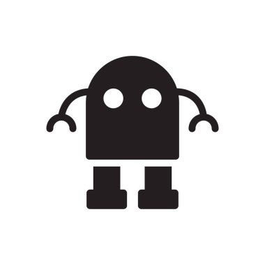 otomatik vektör gylph düz simgesi