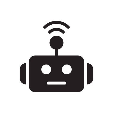 otomatik vektör gylph düz simgesi