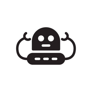 otomatik vektör gylph düz simgesi