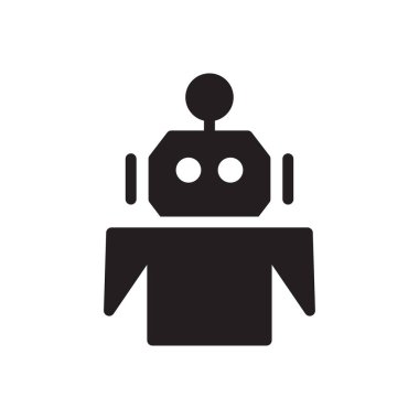 otomatik vektör gylph düz simgesi