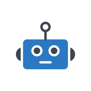 otomatik vektör gylph renk simgesi