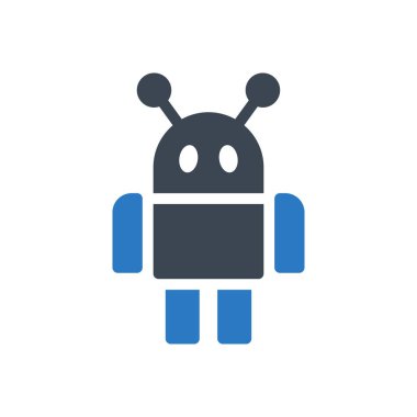 otomatik vektör gylph renk simgesi