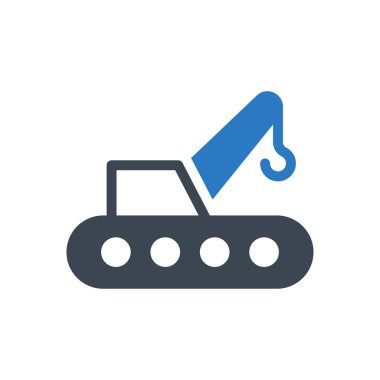 kanca vektör gylph renk simgesi