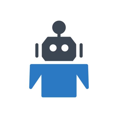 otomatik vektör gylph renk simgesi