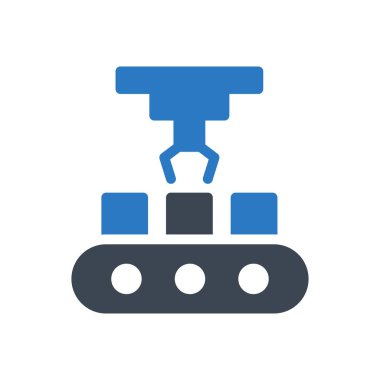 taşıyıcı vektör gylph renk simgesi