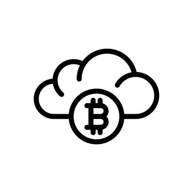 Şifreleme vektörü ince çizgi simgesi