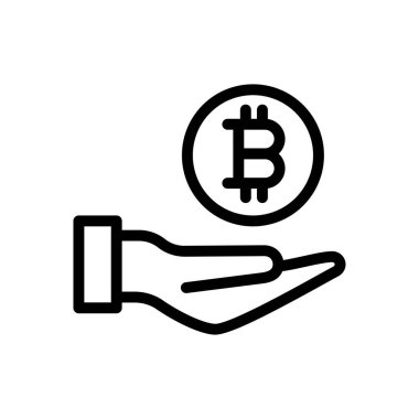 Koruma vektörü ince çizgi simgesi