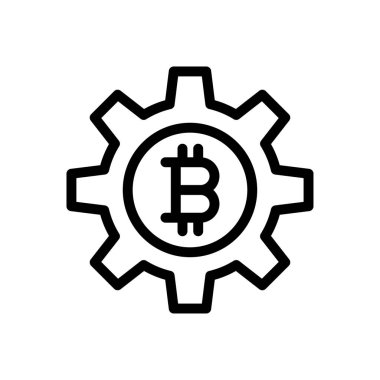 para birimi vektörü ince çizgi simgesi