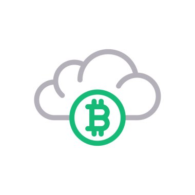 Şifreleme vektör renk çizgisi simgesi