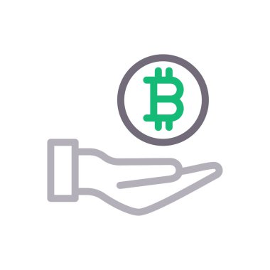 Koruma vektörü renk çizgisi simgesi