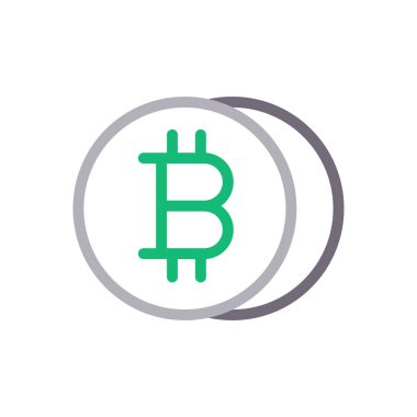 Şifreleme vektör renk çizgisi simgesi