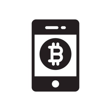 Bitcoin vektör düz simge