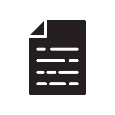 belge vektörü düz simge