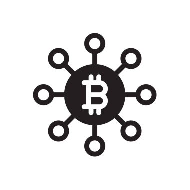 Kripto vektör düz simge