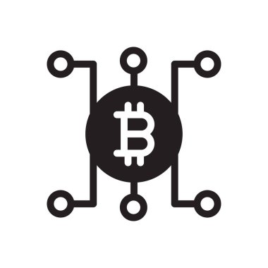 Kripto vektör düz simge