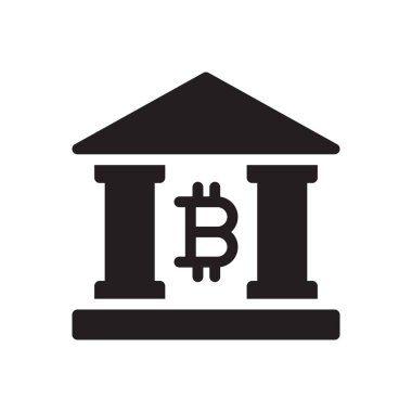 Bitcoin vektör düz simge