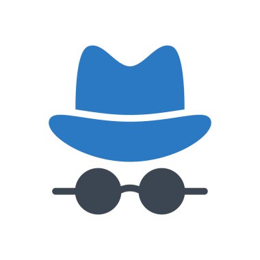 hacker vektör renk simgesi